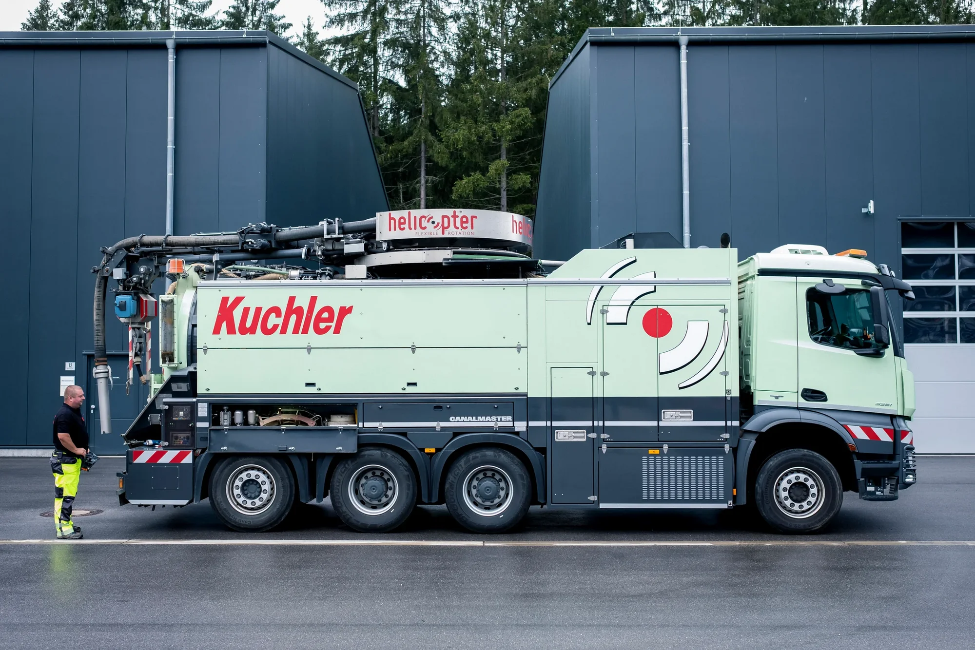 Sickerschachtreinigung mit Saugbagger und Luftfördertechnik
